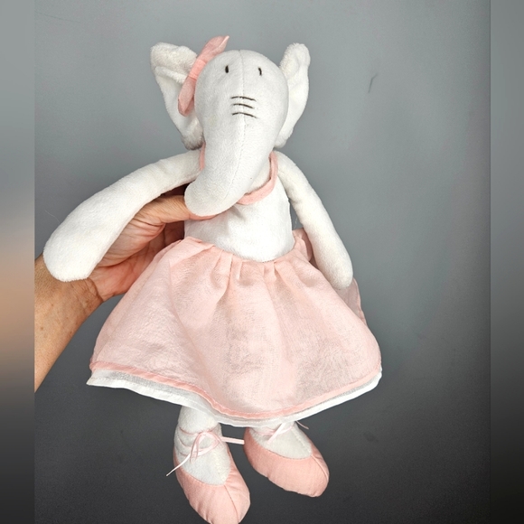 Baby Ganz Other - Plush Sweet Elephant Ballerina with Pink Dress & Shoes  Baby Ganz Collection 12"